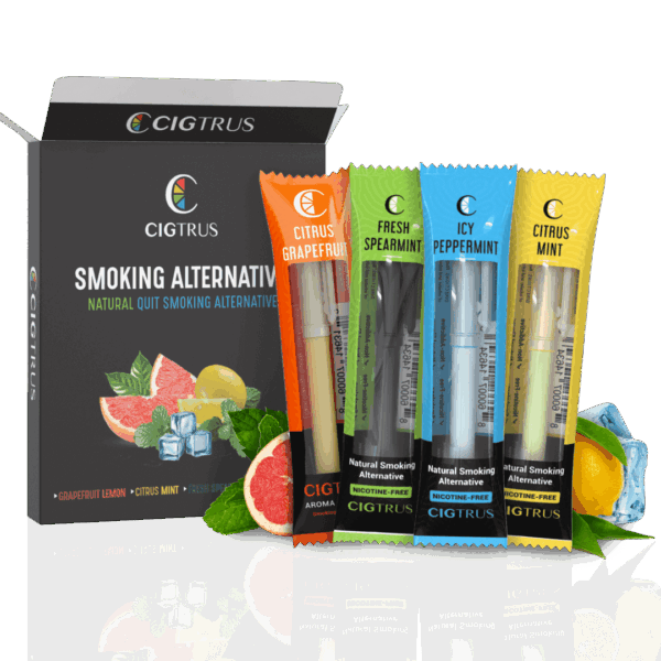 Cigtrus 4-Flavor Variety Packs – 10ct Display | Nicotine-Free Smokeless Inhaler | HBA & NRT Section Product