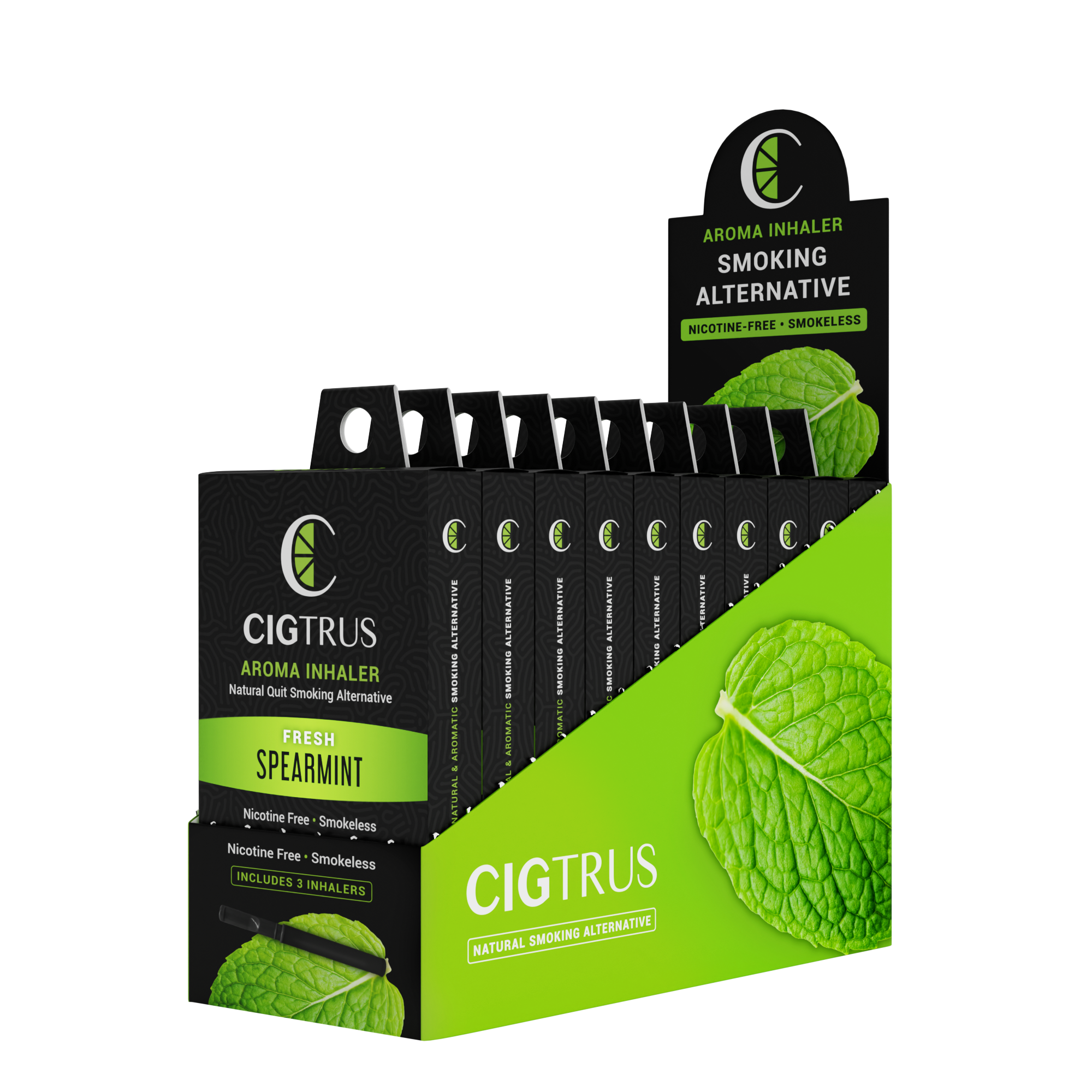 Cigtrus Fresh Spearmint nicotine-free smokeless inhaler