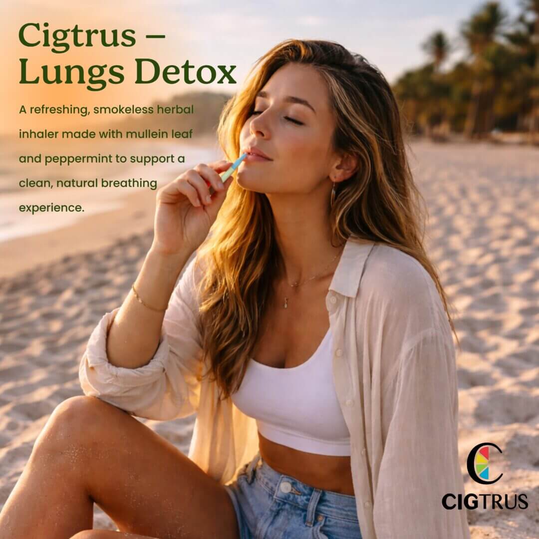 Cigtrus Mullein Leaf Icy Peppermint 3 Pack | Nicotine-Free Smokeless Inhaler | Botanical Flavored Air - Image 13